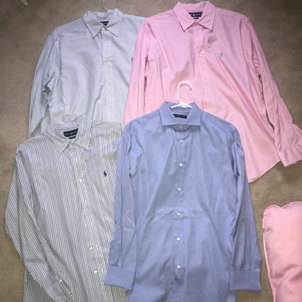 4 Men’s Ralph Lauren Button Downs